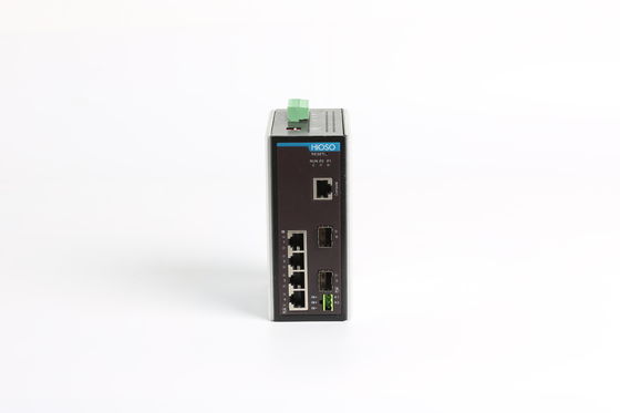 4 Rj45 Hafen-Gigabit-Lärm-Schienen-Ethernet-Schalter der Hafen-2 1000M SFP, Lärm-Schiene gehandhabter Schalter